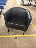 Schwarzer Clubsessel / Loungesessel