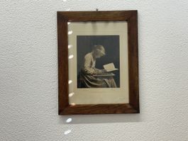Antike Lithographie "Appliquée" gerahmt, Zürich 1900 
