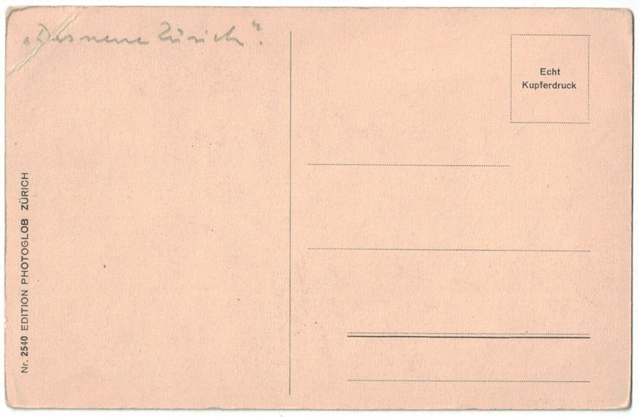 Ansichtskarten: Zürich, Rigiviertel um 1930 – Gebraucht aus Frauenfeld von POML 1
