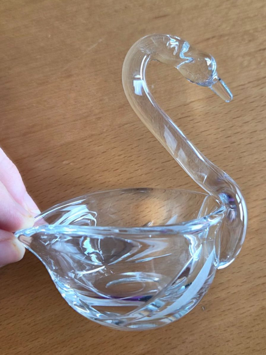 Bicchieri: Glasschale Schwan Kristallglas – Usato da Füllinsdorf venduto da mswenk