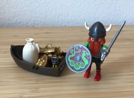 Playmobil Wikinger mit Ruderboot und Zubehör