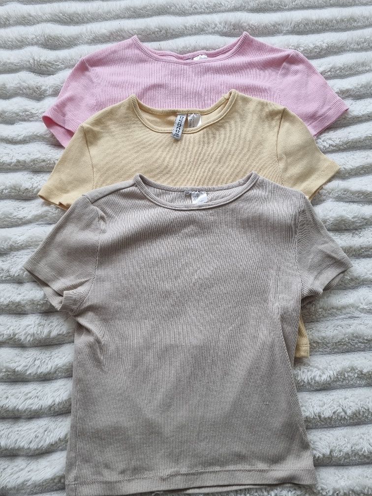 H&M Camicette, T-shirt & Top: Lot de 3 tops Divided, taille S, en cotton – Usato da Riddes venduto da pierre-a-facettes