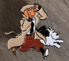 NEU: Tim und Struppi Pin Brosche Comic Magazin Tintin