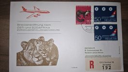 Swissair Zürich - Geneve - Johannesburg 11.04.1968