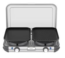 Campingkocher 2-flammig Camp & Grill - Plancha, Grill