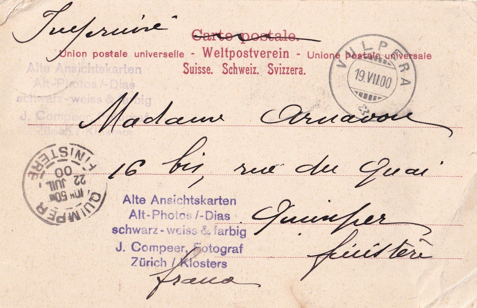 Cartoline postali: Schuls - Tarasp Postkutsche – Usato da Olten venduto da clotaldi 1