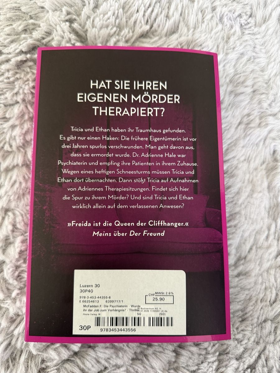 Livres: Die Psychiaterin – Neuf (Voir description) à Brunnen par pel_vk7g 2