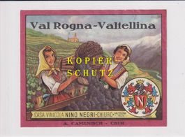 Etikette - Val Rogna - Valtellina (A. Camenisch, Chur) /bd