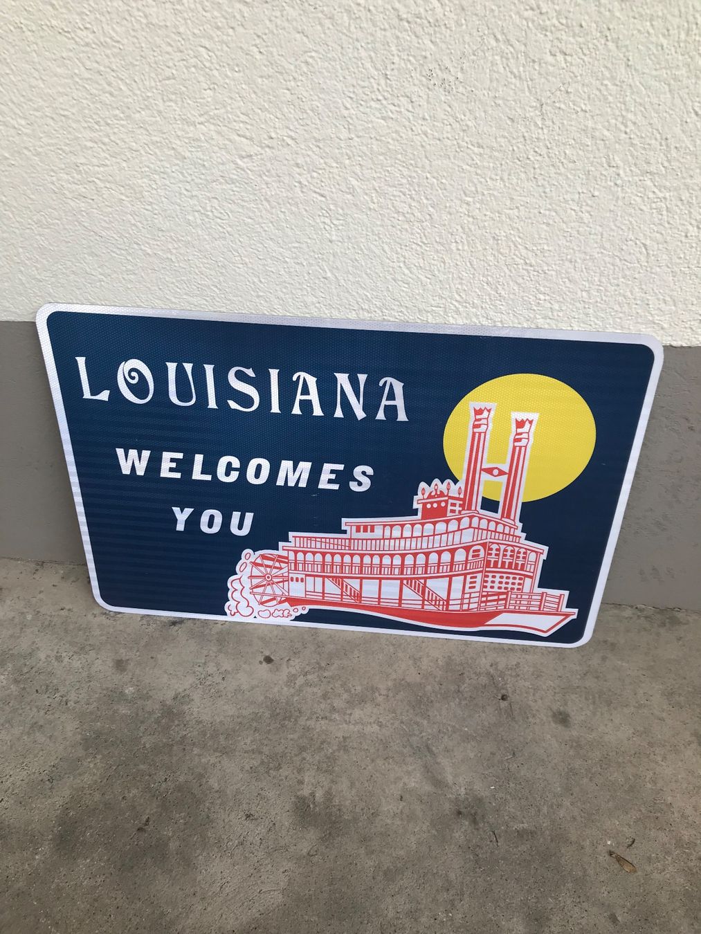Schilder: Louisiana-State Welcome Schild NOS – Neu (gemäss Beschreibung) aus Erlinsbach von Stu-ff 1