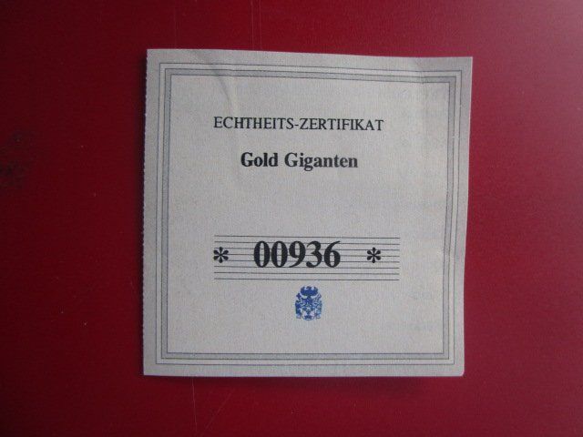 Medaglie: GIGANT: Replik "20$ Gold Eagle 1933" - PP - D = 70mm – Nuovo (secondo la descrizione) da Luzern venduto da Horoskop1 3