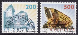 Satz SBK-Nr. 1065-1066 (Mineralien 2002) ET-gestempelt