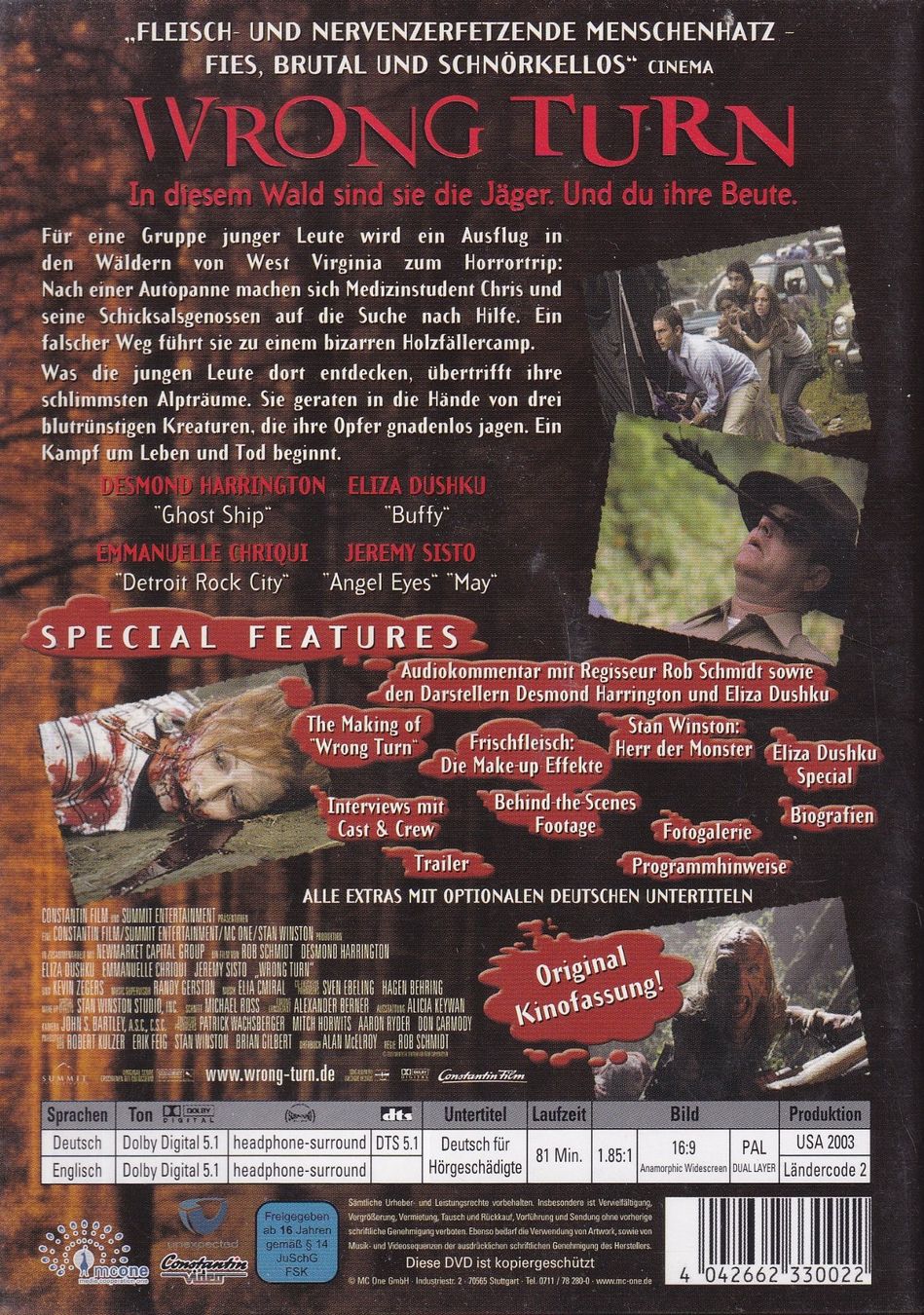 Tutti i DVDs: DVD ab Fr. 1.--, Wrong Turn – Usato da Lausen venduto da Mondeo10628 1
