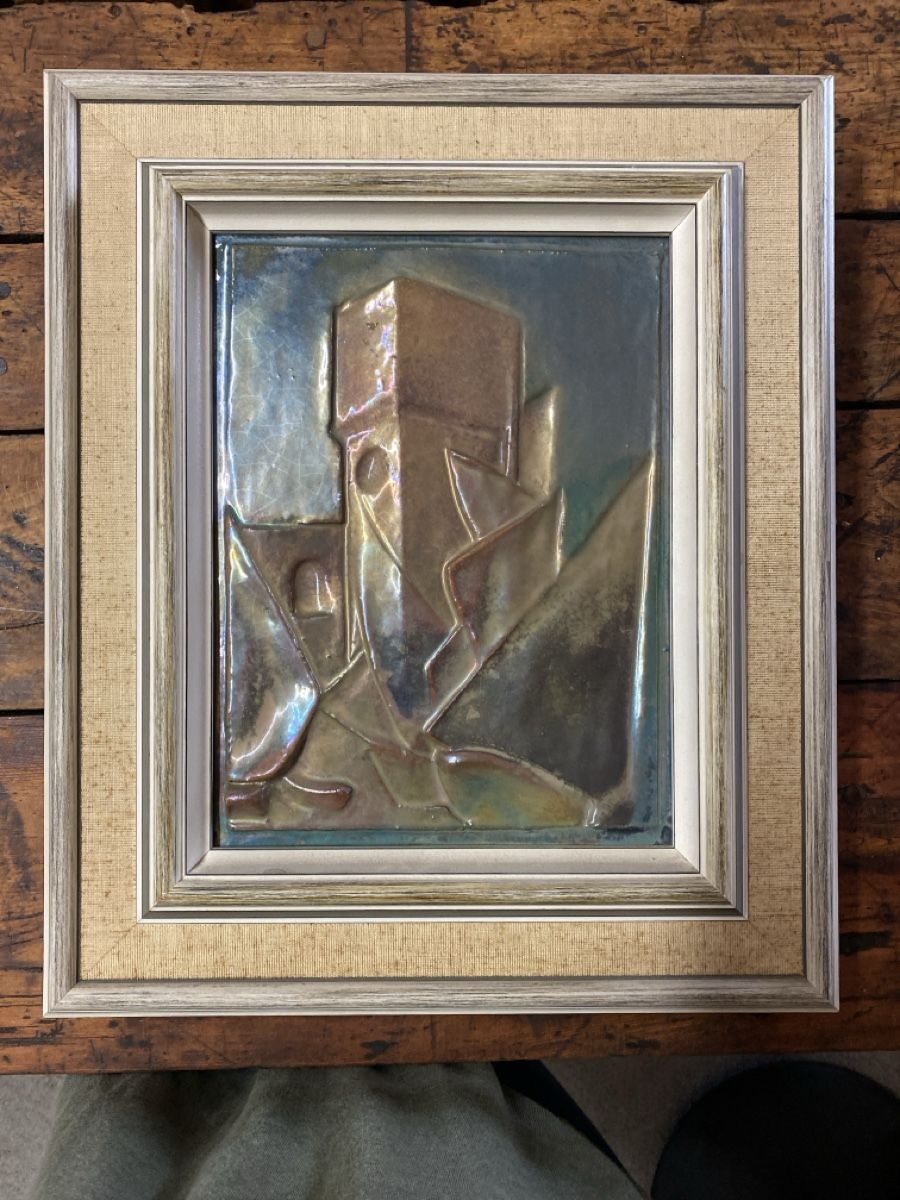 Dipinti: Quadro ceramico vintage con cornice, design unico! – Usato da Capolago venduto da chi_2v5h