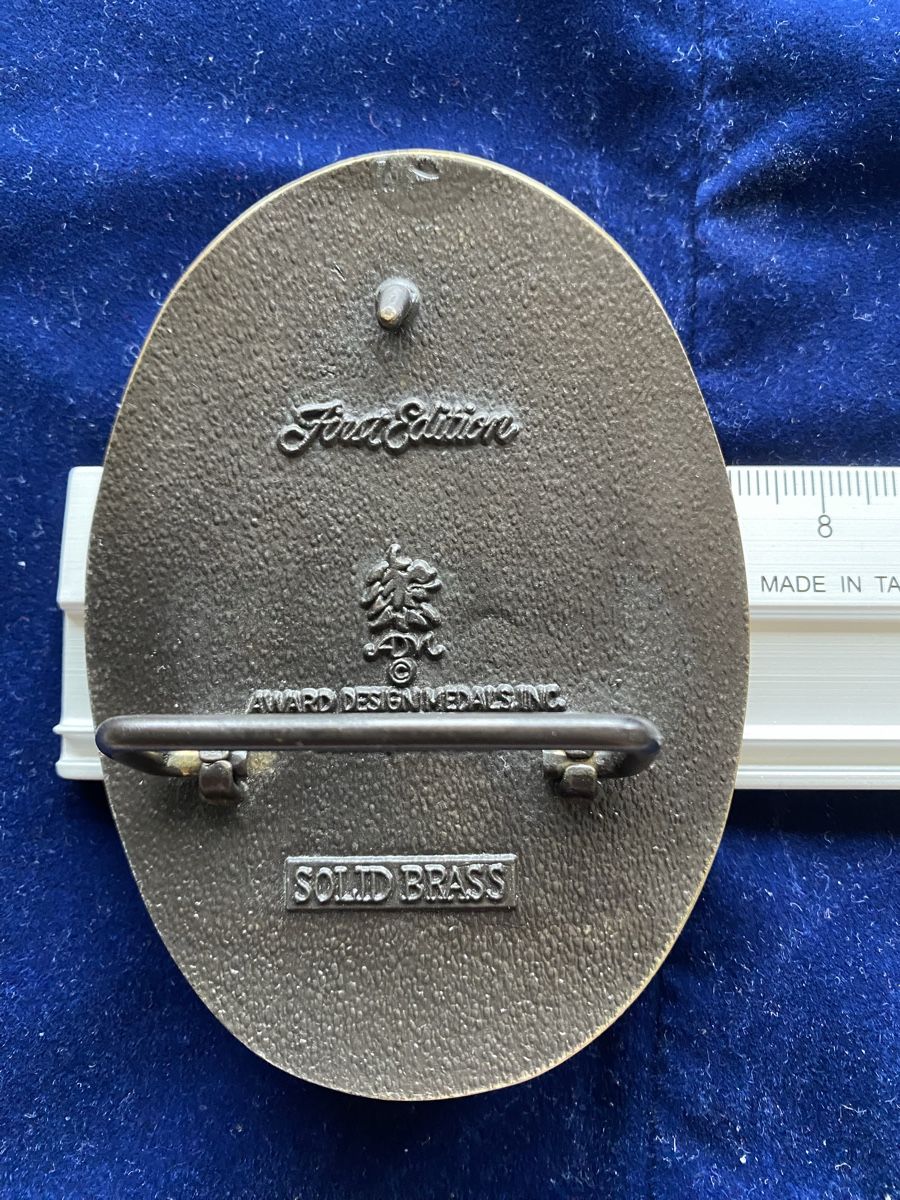 Fibbie per cinture: Vintage Gürtelschnalle Nevada Solid Brass First Edition – Usato da Kreuzlingen venduto da Dennis2004 1