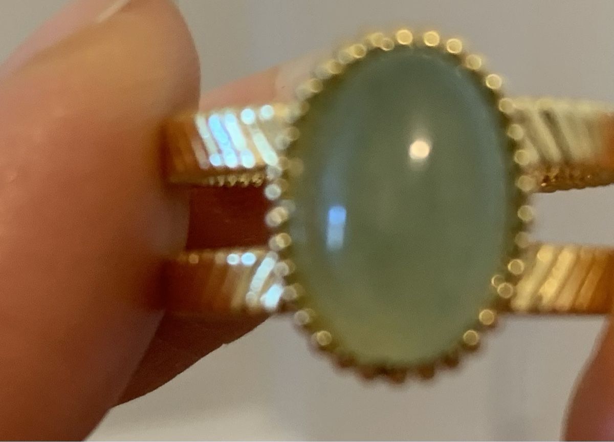 Anelli: Bague dorée et pierre verte come – Nuovo (secondo la descrizione) da Genève venduto da rez_c6c6 4
