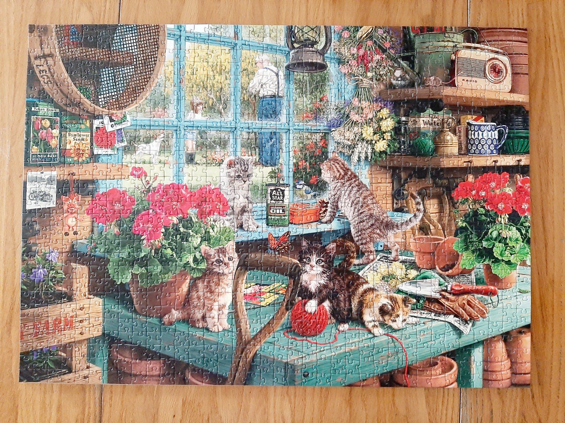 Ravensburger Puzzle: Puzzle 1000er Ravensburger Katzen Is He Watching? – Usato da Flaach venduto da maj_w_ 1