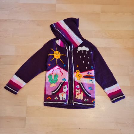 Peru Kinder Strickjacke Grösse 122/128