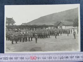 ARMEE SCHWEIZ HAUPTVERLESEN KASERNENHOF MILITÄR AK