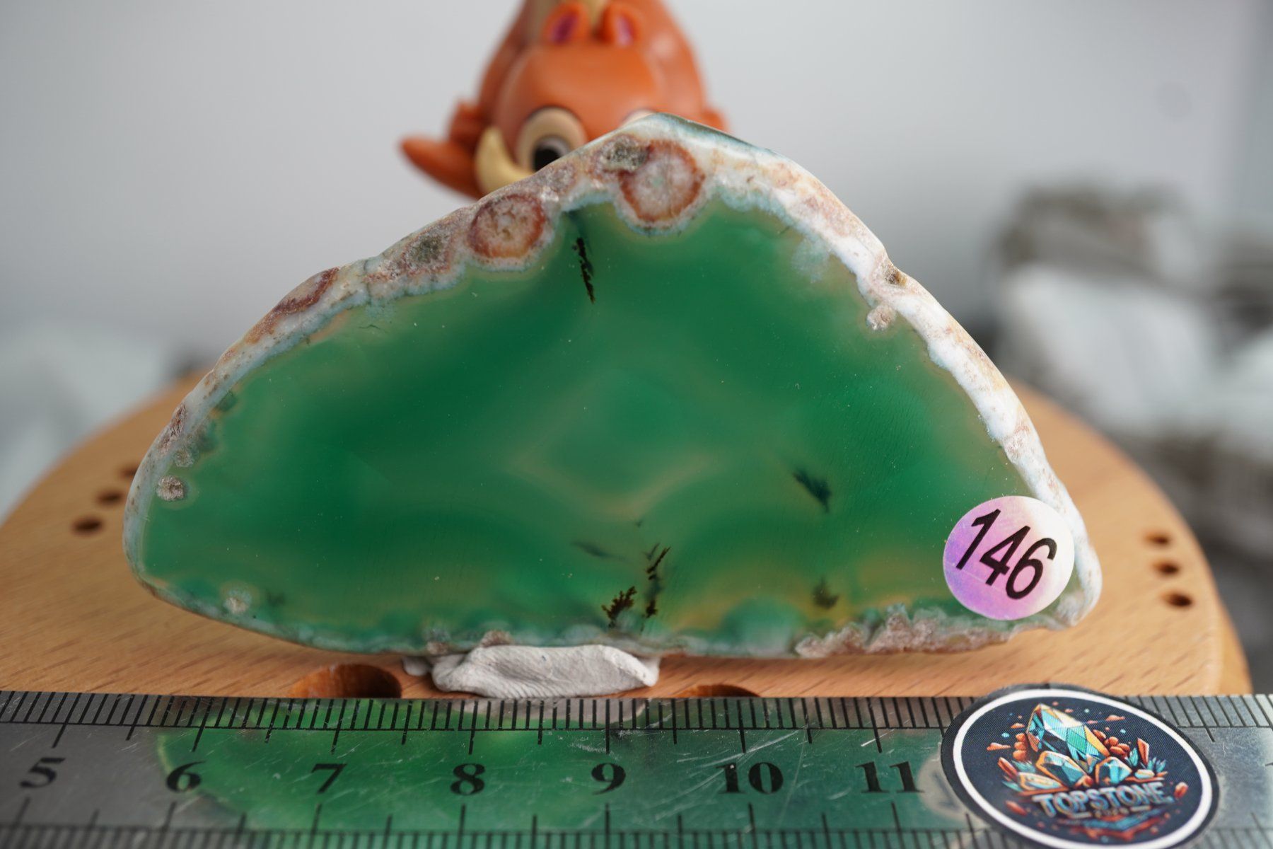 Mineralien & Heilsteine: Achat Scheibe Grün  (Räumung!) – Neu und originalverpackt aus Eschenbach SG von topstone 1