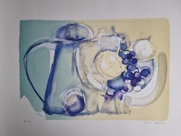 Doris Walser (1934) Lithographie handsigniert Künstlerprobe