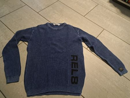 H&M Strickpullover blau Jeans Style Grösse 146/152, NEU