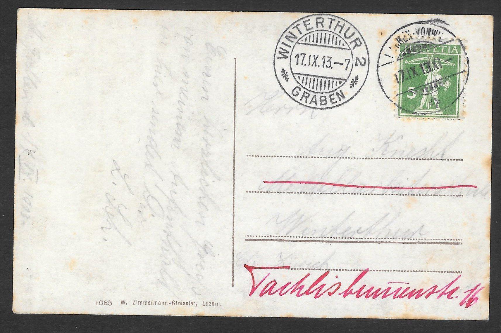 Cartoline postali: St. Gallen Westquartier mit Säntis – Usato da Olten venduto da clotaldi 1