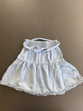 Sommerlicher Jeansrock mit Volant, Grösse 134