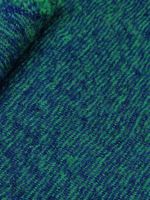 Ital. Wolle Mantel Stoff Gabardin 2.14x1.40m blu-verde mél