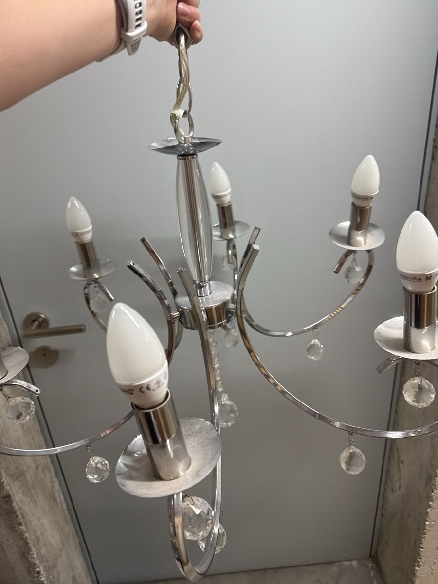 Lampadari & plafoniere: Chandelier Ceiling Lamp - Crystal Silver – Usato da Zürich venduto da wil_2sm9