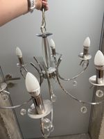 Chandelier Ceiling Lamp - Crystal Silver