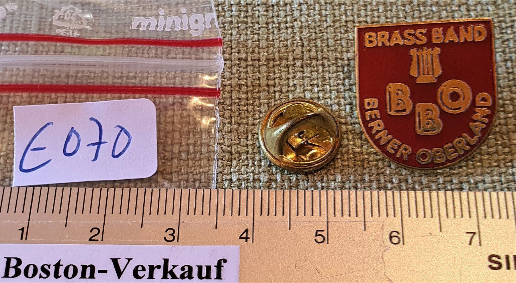 Placchette & Badge: E070  Pin Berner Oberland Brass Band BBO – Usato da Reinach BL venduto da Boston-Verkauf 2