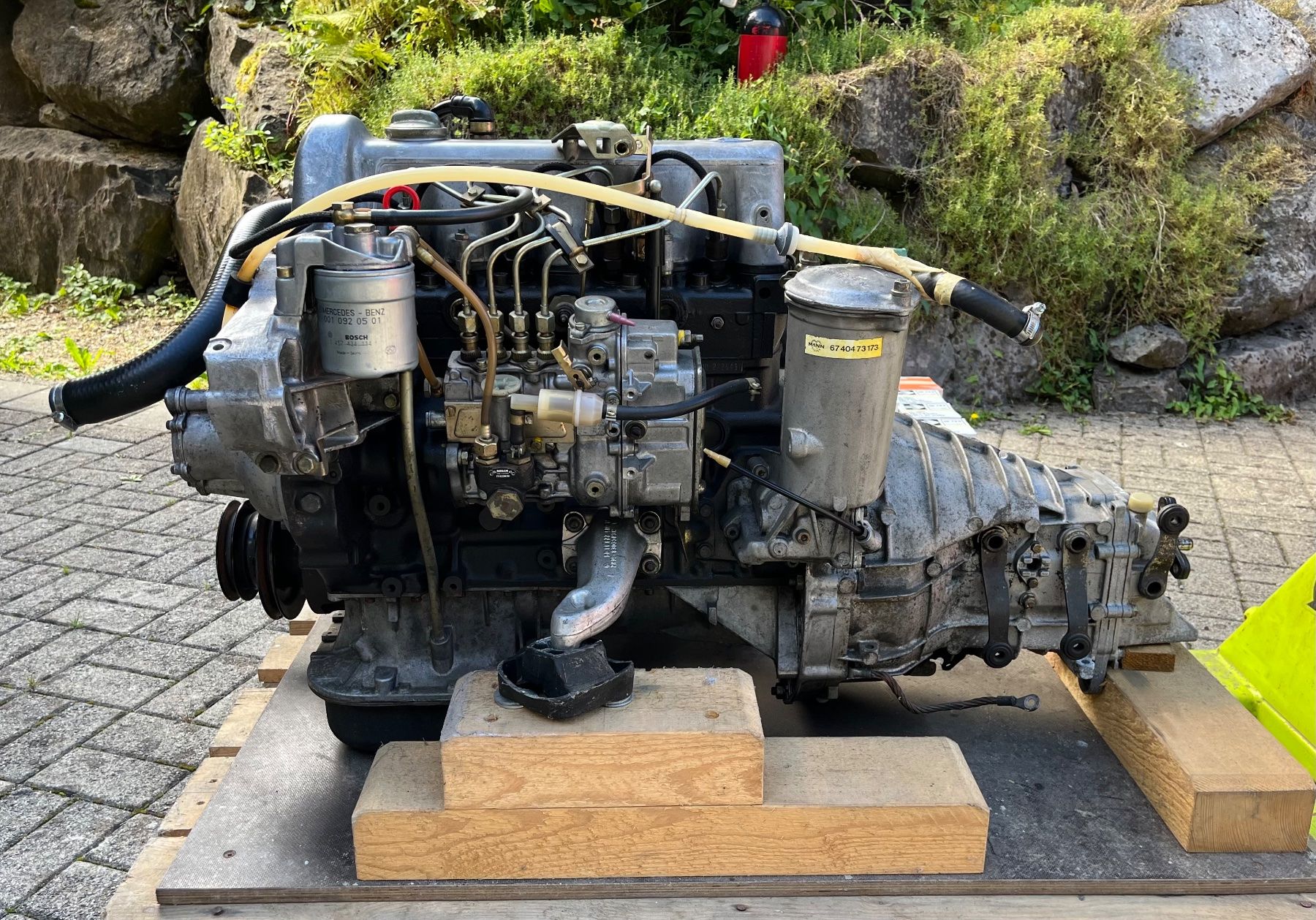Mercedes-Benz Motoren: Mercedes Benz Oldtimer Motor OM615 – Gebraucht aus Trub von