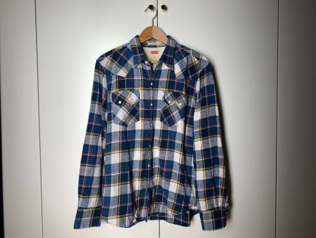 Levi's Westernhemd / Overshirt Blau kariert, Grösse L