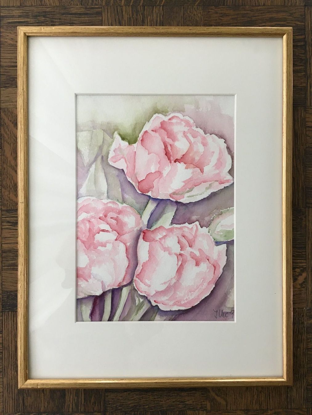 Dipinti: Gemälde Aquarell Blumen  unleserlich signiert – Usato da Subingen venduto da Etageren