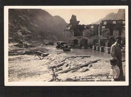 Grimsel Stauung 1928 , altes Hospiz , Oldtimer, belebt