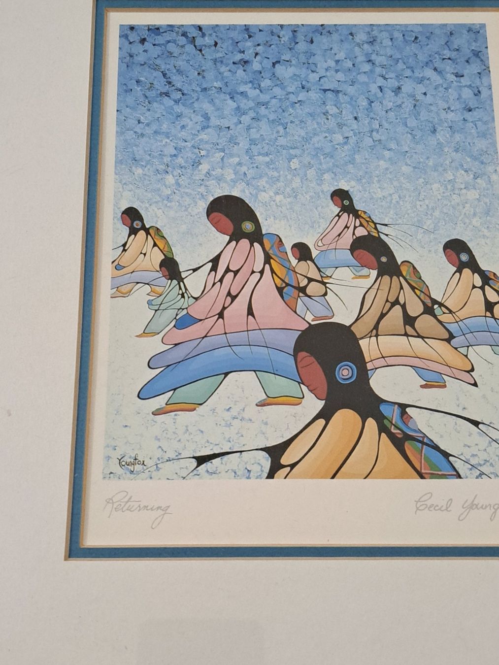 Grafiken & Lithographien: Returning Kanada Indianer Cecil YoungFox Signiert – Gebraucht aus Birsfelden von oleros 3