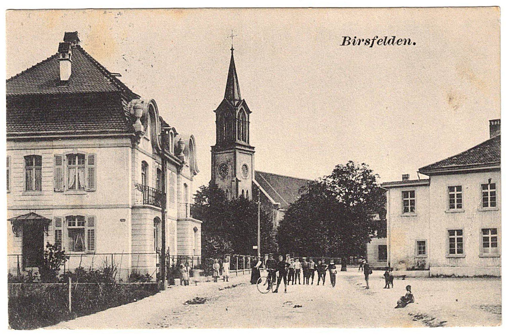 Cartoline postali: Ansichtskarte Birsfelden - gelaufen 1924 – Usato da Gossau ZH venduto da granby