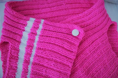 Gilet Seelenwärmer Umhang PINK Strick Pullover Bolero Boho