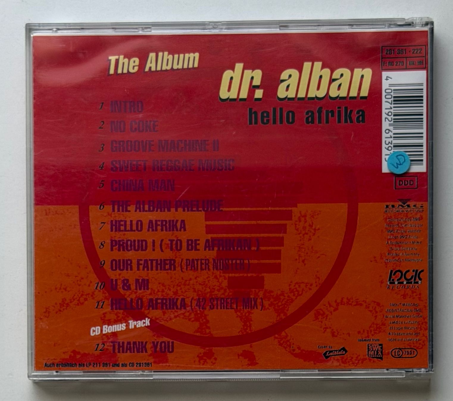 CD: Dr. Alban / Hello Afrika – Usato da Näfels venduto da rottabi 1