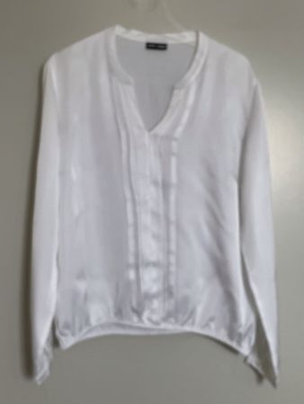 Chemisier Gerry Weber blanc en viscose, taille 36/38.