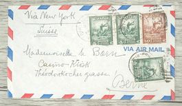 TR15 Enveloppe + Timbre Haiti 1949