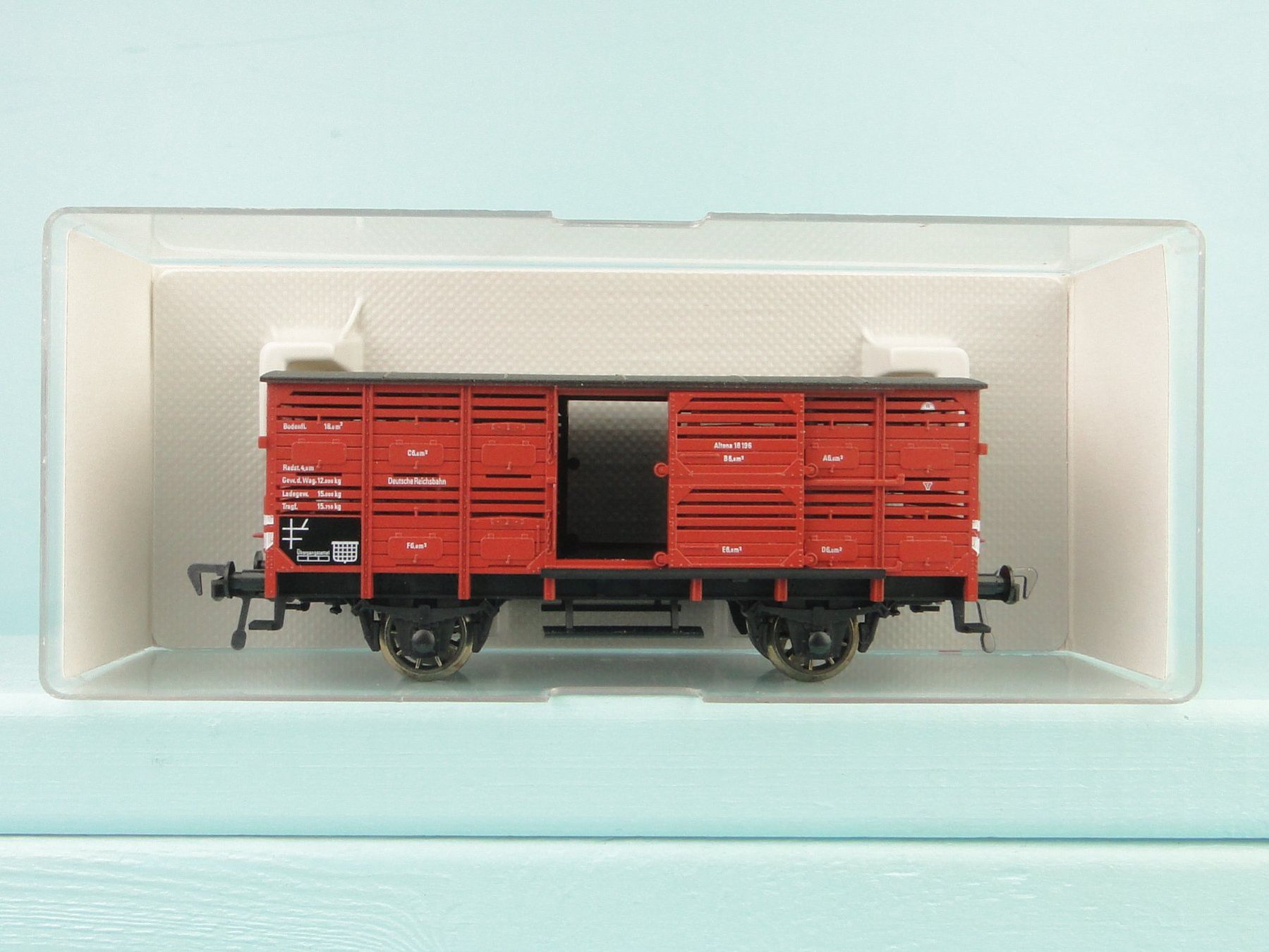 Fleischmann Modellini di ferrovie: Fleischmann H0 5364 Viehwagen, NEU – Usato da Bülach venduto da cann11 1