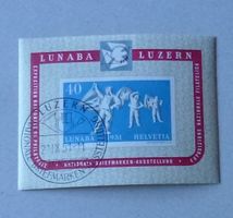 Block LUNABA 1951 Luzern Erstag gest.