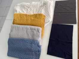  Muslin Stoff Baumwolle Anker + Punkte 1.873kilo