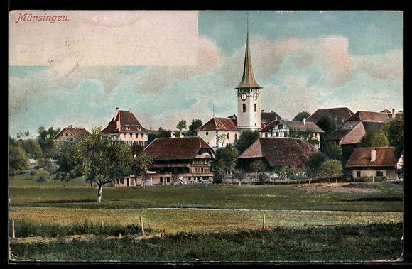 Cartes postales: AK Münsingen, Ortsansicht – D'occasion à Berlin par bartko-reher