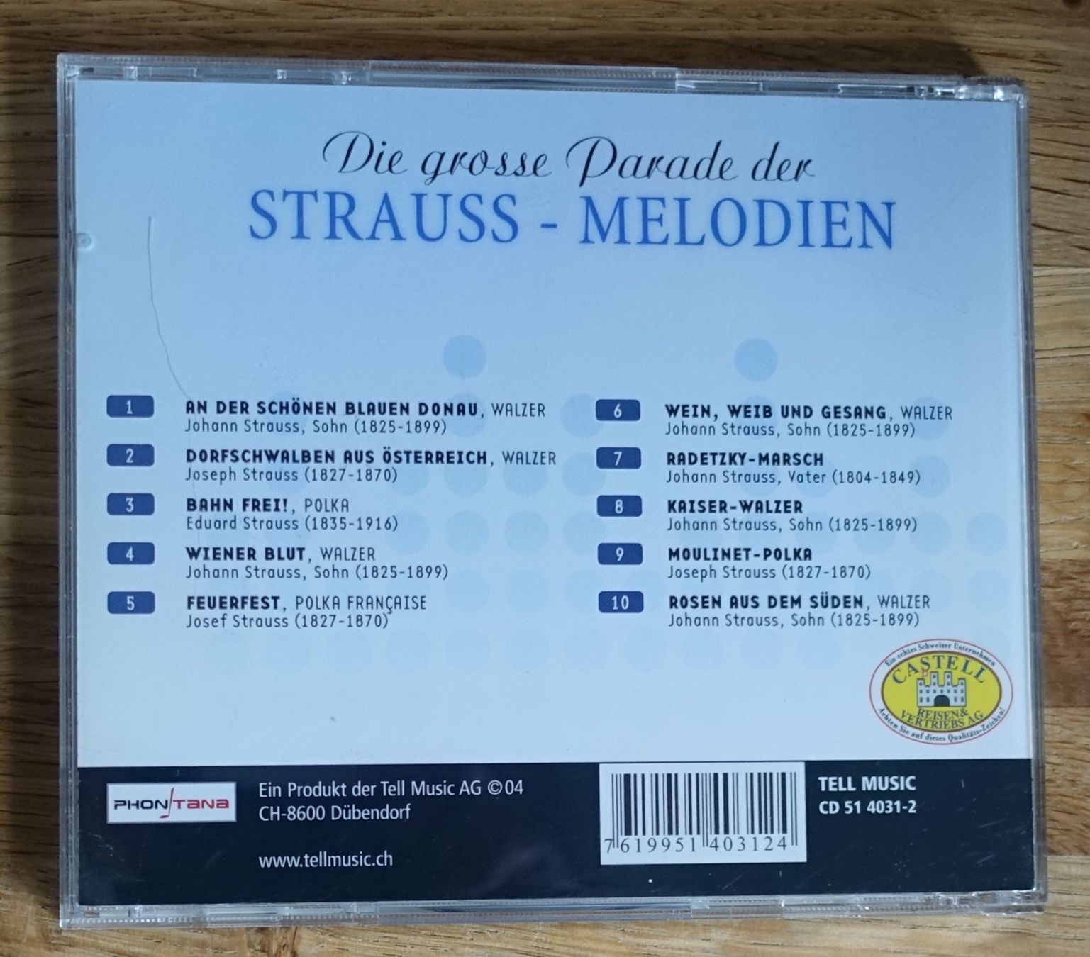 CD: Die grosse Parade der Strauss-Melodien - F32 – Usato da Sessa venduto da fraenklishop 1