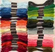 40x Stickgarn neu