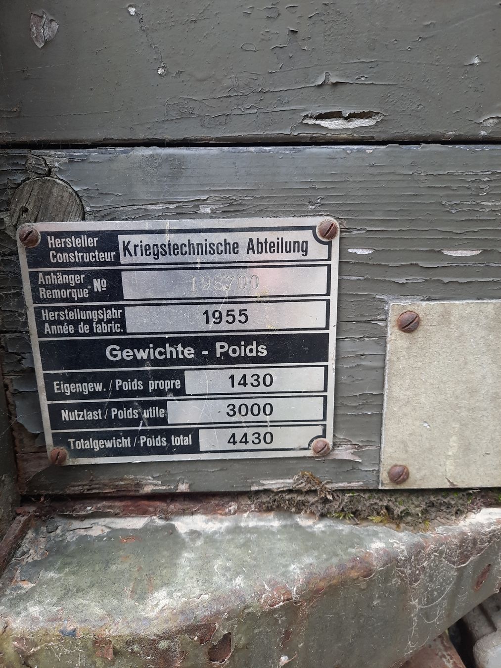 Rimorchi: Alter Arme Anhänger – Difettoso da Höchstetten venduto da Johnny8.5 2