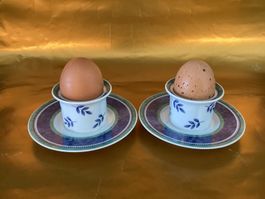 Villeroy&Boch / 2 Eierbecher mit Unterteller /   Switch 3