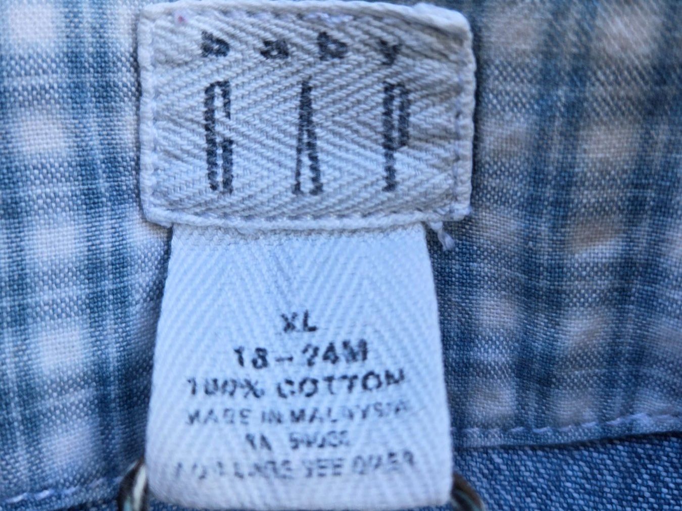 Gap Pagliaccetti: Salopette jeans bébé GAP 18 mois 80 - 86 cm – Usato da Gland venduto da Vee_0 1